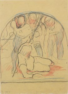 Stervende vaandrig door Ferdinand Hodler